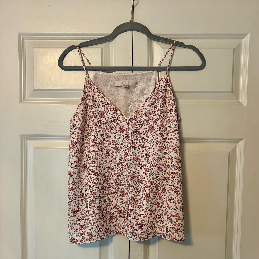 Women’s Loft Sleeveless Floral Blouse